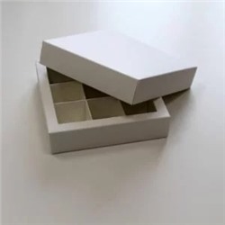Коробка для конфет «шубер»,(9), белая, 140х140х35