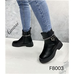 Женские ботинки ЗИМА F8003 черные