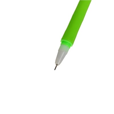 Ручка гелевая-прикол "Бабочка зеленая" светится при ультрафиолете