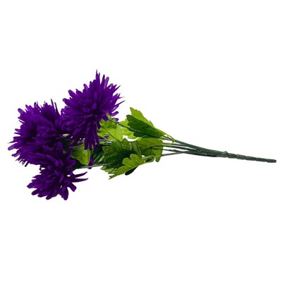 Букет цветов Хризантемы фиолетовые 7 бутонов ,60см