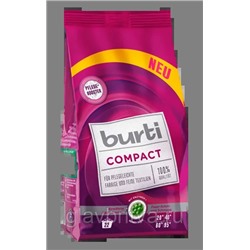 Порошок стиральный "Burti Compact" для цветного и тонкого белья, концентрат, 1,1 кг (Улучшенная формула)