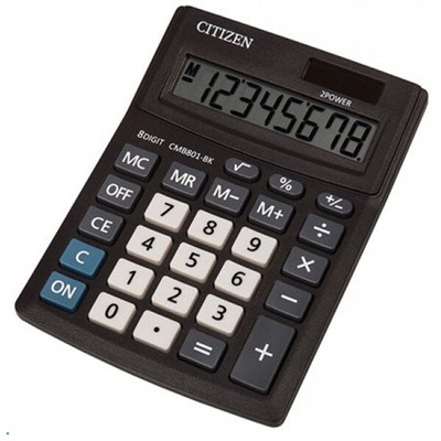 КС-Калькулятор CITIZEN 8 разрядов BusinessLine CMB801BK 136х100х32 мм CITIZEN {Китай}