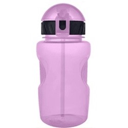 Бутылка "Movement life" с трубочкой, purple (350 ml)