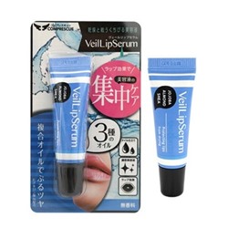 "VeilLipSerium" Увлажняющий блеск-бальзам для губ с натуральными растительными маслами и ментолом (без аромата), 10 мл.