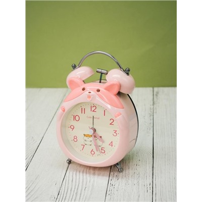 Часы-будильник «Hamster», pink (6х9,8 см)