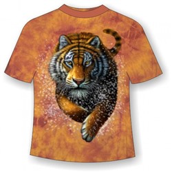 Подростковая футболка с бегущим тигром ММ 795
