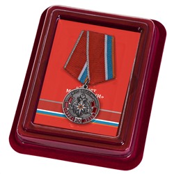 Нагрудная медаль к 30-летию МЧС России, - в футляре из флока с прозрачной крышкой №2435