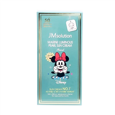 Jmsolution Увлажняющий солнцезащитный крем с жемчугом / Marine Luminous Pearl Sun Cream Pearl SPF50+/PA++++ Disney Minnie, 50 мл