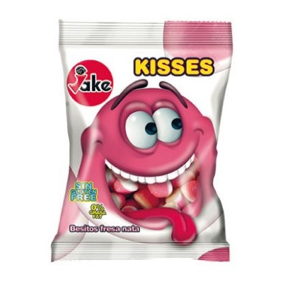 Мармелад Jake Kisses ( клубника со сливками) 100 гр