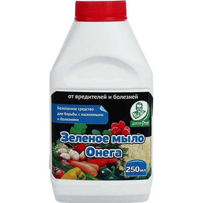 Зеленое мыло "Онега" 250мл.От тли,щитовиток (1/15) ЕВРО