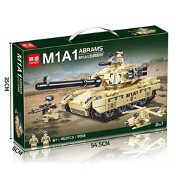 Конструктор minGDi "Основной боевой танк  M1A1 Abrams "(2 в 1), 462 дет