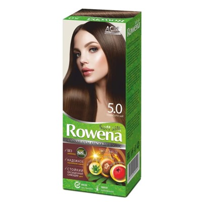 Rowena soft silk Cтойкая крем-краска для волос тон 5.0 темно-русый