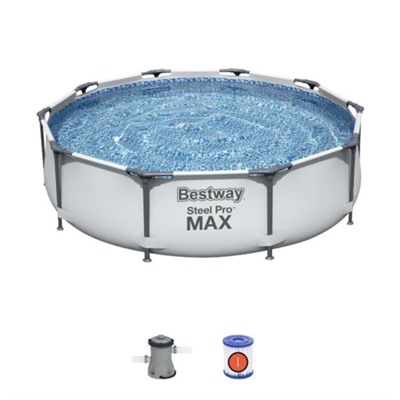 Каркасный бассейн BestWay 56408 Steel Pro Max 305х76см, 4678л.