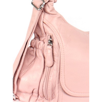 Сумка женская искусственная кожа Guecca-1676  (рюкзак change),  2отд,  розовый 254708
