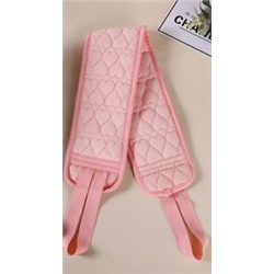 Мочалка для тела жёсткая "Premium - Dalila", цвет светло - розовый, 10*80см (ZIP пакет)