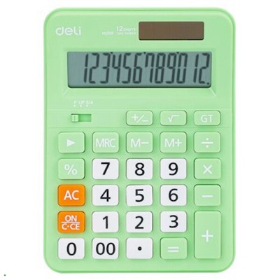 КС-Калькулятор 12 разрядов EM210FGREEN зеленый (1905870) Deli {Китай}
