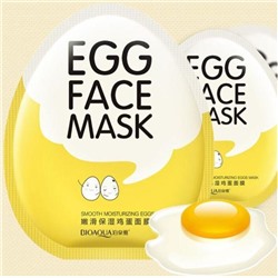 Тканевая маска с яичным желтком 30 гр. / Bioaqua Egg Face Mask