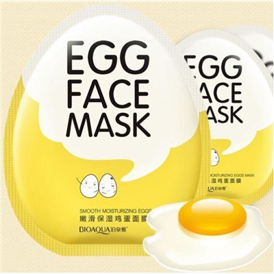 Тканевая маска с яичным желтком 30 гр. / Bioaqua Egg Face Mask