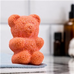 Бомбочка для ванны "Медвежонок" с ароматом хвойного леса, красная, 100 гр