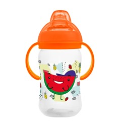 Бутылочка поильник "Watermelon" с силиконовым носиком и ручками (270 ml)