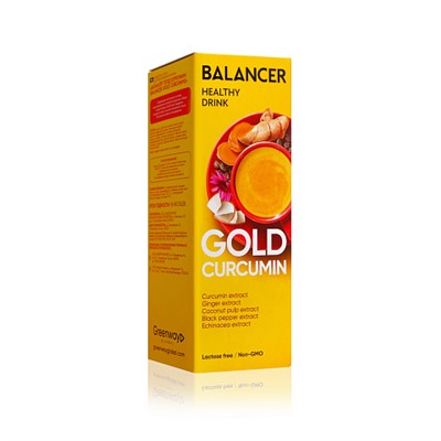 Гринвей Напиток с куркумином BALANCER GOLD CURCUMIN, 10 стиков