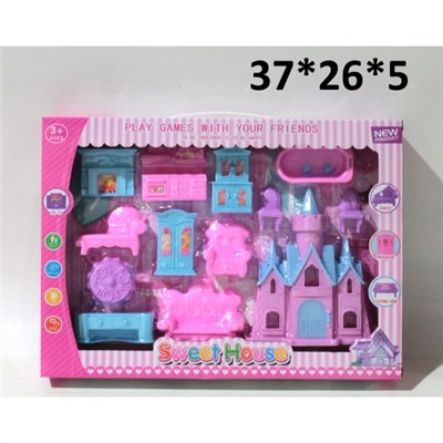Набор мебели для кукол "Сказочный замок" в коробке 877B-5