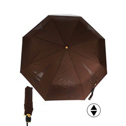 Зонт женский ТриСлона-L 3898A,  R=58см,  суперавт;  8спиц,  3слож,   набивной"Ко Эпонж",  тефлон,  коричневый 261994