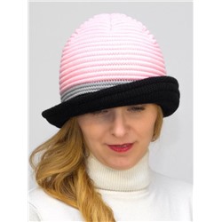 Шляпа женская весна-осень Violet (Цвет светло-розовый), размер 54-56, шерсть 30%