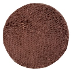 Круглый коврик ЛАПША - коричневый Диаметр 80 см