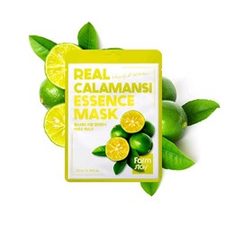 FarmStay Real Essence Mask Calamansi Маска-салфетка ЛАЙМ, 23мл