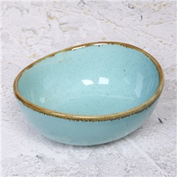 Салатник керамический "Tiffany Blue" 14*13*6см