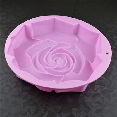 Форма для выпечки силиконовая d 30 см Роза