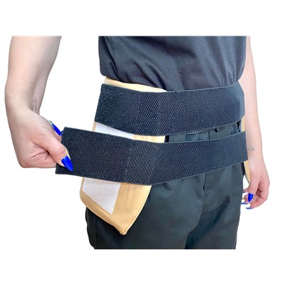 Тазобедренный бандаж-протектор Kipsta, - Протектор для шейки бедра. При падении или ударе протектор амортизирует удар, защищает области возможных переломов. Бандаж сделан из гипоаллергенных материалов, надевается на тело или поверх одежды №9