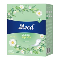 Прокладки женские гигиенические Meed Софт Део (NORMAL Soft Deo) ежедневные целлюлозные в индивидуальной упаковке, 60 шт. E-136С