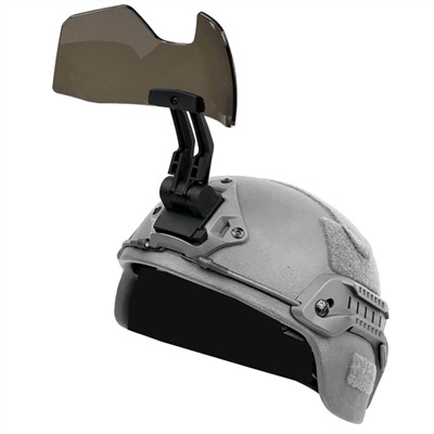 Тактические флип очки с кронштейном на шлем (черные), №785