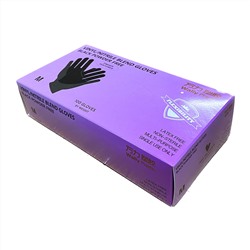 Перчатки нитриловые-виниловые неопудренные, чёрные - 100 шт. ( Размер-M )
