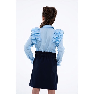 Синяя школьная юбка Mooriposh, модель 0334