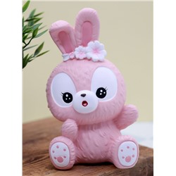 Копилка «Surprised bunny», pink (20 см), пластик