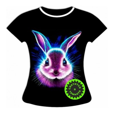 Женская футболка Кролик