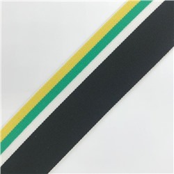 Резина декор. полосы 40мм черная/белая/зеленая/желтая (рул 40м)