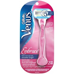 Станок женский для бритья Gillette (Джилет) Venus Embrace, 2 сменные кассеты