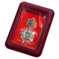 Знак "Отличник авиации МЧС" в нарядном футляре из флока, - с удостоверением для торжественного вручения награды. №346(640)