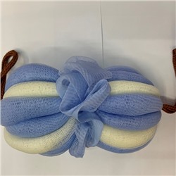 Мочалка нейлоновая "Premium - PANADERA", цвет , белый / голубой, 19*12см (ZIP пакет)