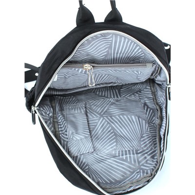 Рюкзак жен текстиль CF-8524,  1отд,  5внеш+3внут/карм,  черный 256597