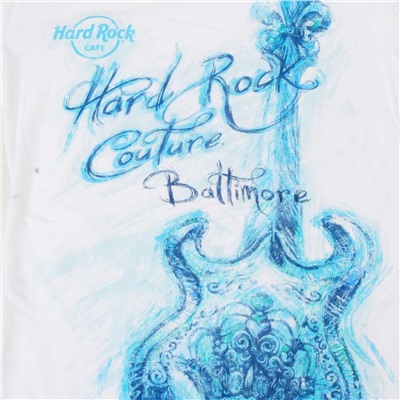 Белая женская футболка Hard Rock® Baltimore ОСТАТКИ СЛАДКИ!!!! №800