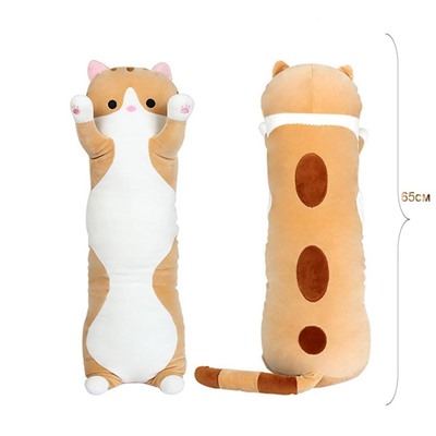 Мягкая игрушка рыжий кот (высота 65 см)