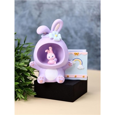 Ночник - подставка для канцелярских принадлежностей «Rainbow bunny», purple (14,5 см), пластик