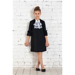 Чёрное школьное платье Mooriposh, модель 0159