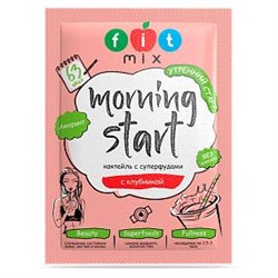 Fit Mix Коктейль льняной с клубникой 20 г (Morning Start) (кратно 10)