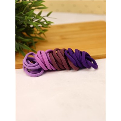 Набор резинок для волос "Rainbow", purple, 50 шт. в наборе